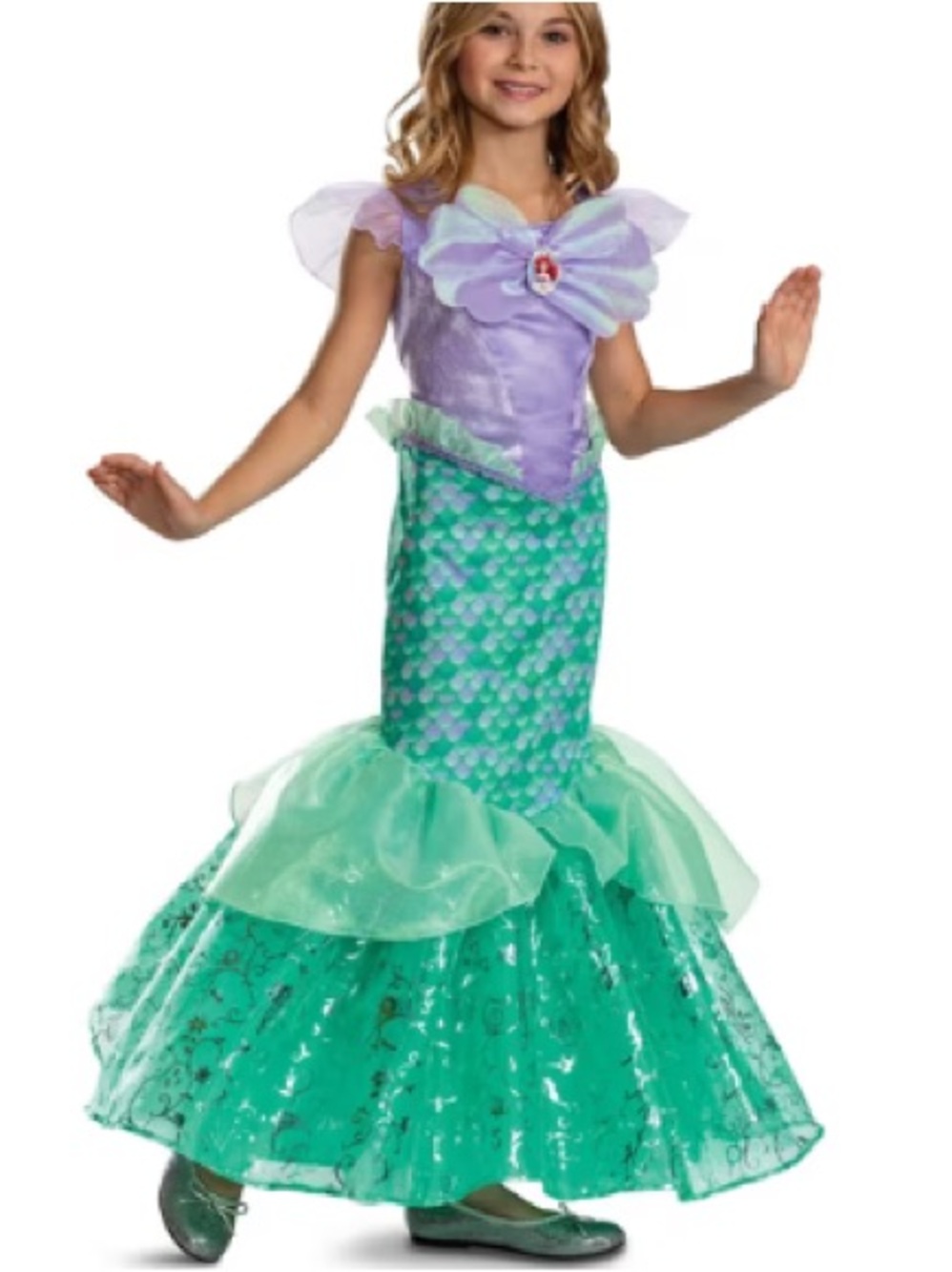 Disney Girls Ariel Costume Dress Up Halloween Birthday Play | 5-6